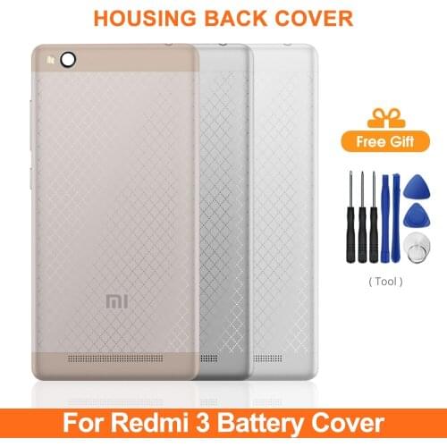 Brand New Redmi3 Battery Door For Xiaomi Redmi 3 Battery Cover Rear Housing Assembly Replacement