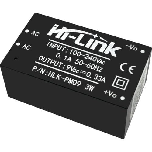 Free shipping 25 pcs Hi-Link 220V to 9V 3W mini power supply module intelligent household switch ac dc converter