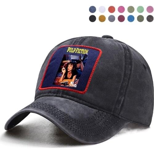 Movie Pulp Fiction Baseball Cap Dad Trucker Bone Solid Hats Woman Berets Ponytail Caps Snapback Hats Caquette Sun Shade Hats