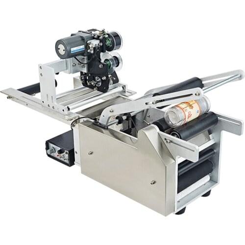 Round Bottle Labeling Machine Coder Semiautomatic Labeling Machine Label Manual Labeling Machine High Precision Easy to Operate