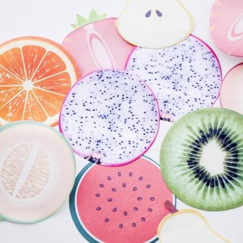 Fruit convenience paste small gift fresh tastey message N time sticker for creative stationery memo pads funny nature for office
