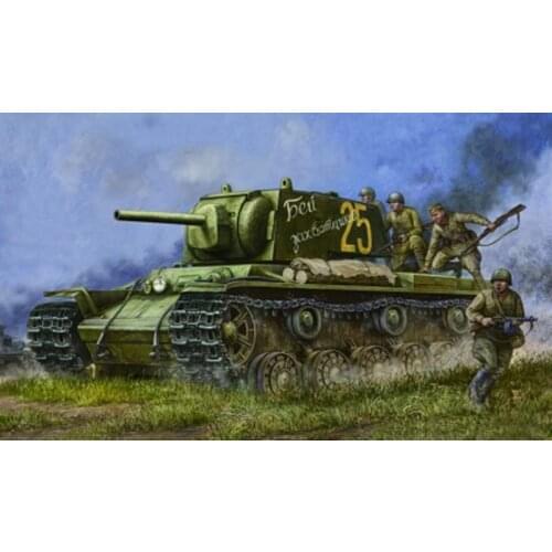 Trumpeter 84810 1/48 Russian KV-1 Model 1941 KV Turret Tank Plastic Armored Car TH06124-SMT6