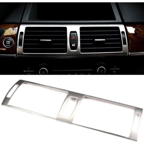 1pc Brand New Interior Center Console Air Vent Outlet Cover ABS chrome plating For BMW X5 E70 E71 2008-2013