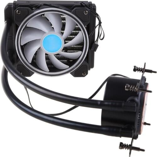 POLARICEFLOW 120mm ARGB Watercooling CPU Radiator PC Computer Fan RGB Water Cooler for Lga 1150 1151 1155 1200 1366 2011