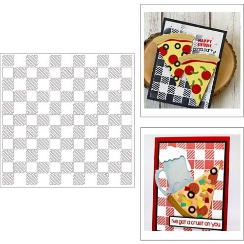 2021 New Square Plastic Stencil For DIY Craft Making Lattice Background Scrapbooking Card Album No Metal Cutting Dies and Stamps