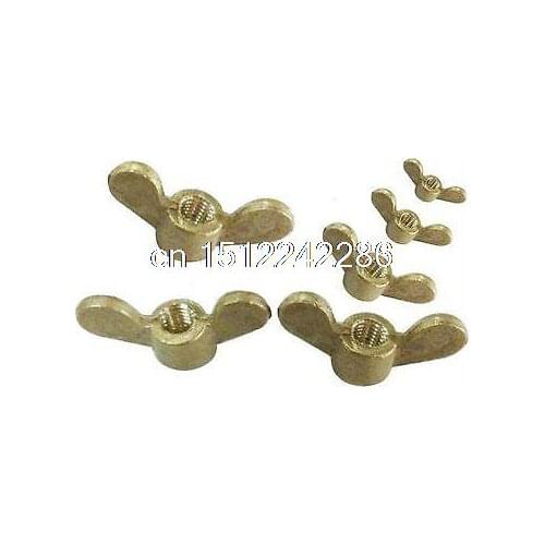 Lot10 Brass Wing Nuts Thumb Butterfly M8 Metric Threaded