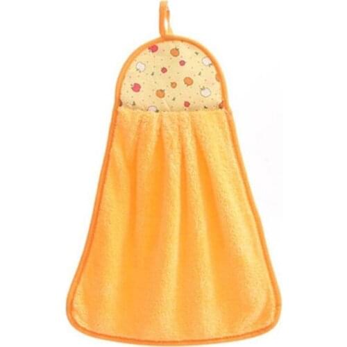 Soft Coral Velvet Hand Towel Absorbent Cloth Handkerchief For Household Supplies Mounted Wall Hanging Kitchen Cloth 1pc E2T5