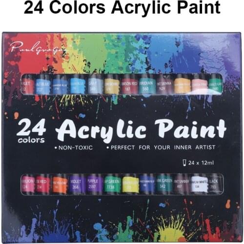 Non-Toxic Acrylic Paint set 24 colors Acrylic Paint set ,art supplies for student,artist