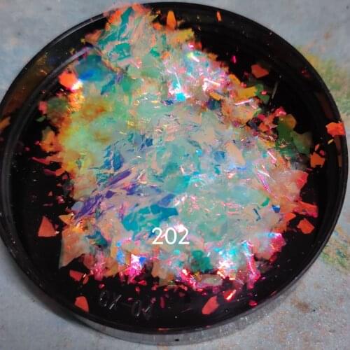 Chrome Transparent New Chromaflakes Interference Effect Chameleon Flakes for Nail Art Decorations10g