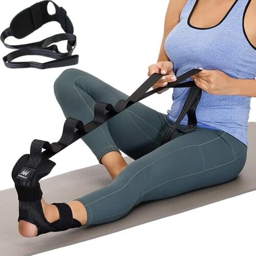 2021 Yoga Stretching Strap Ligament Extension Fitness Strap Leg Pull Band Women Men Foot Stretching Exercising Adjustable Strap