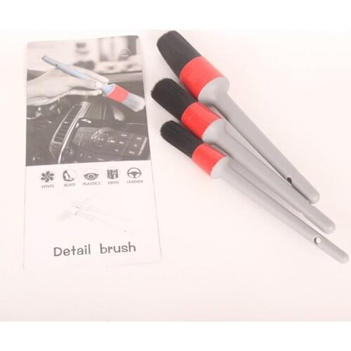 2019 New 3pc/Set Professional Black PP Hair Brush Car Wheel Rim Clean Interior Air Vent Engine Brush Car Wash Auto Detailing