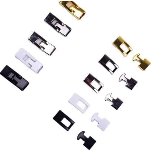 Shoelaces on Magnets Buckle Metal Shoelaces Cross buckle Accessories Metal Lace Lock DIY Sneaker Kits Metal Lace Buckle 1 pair