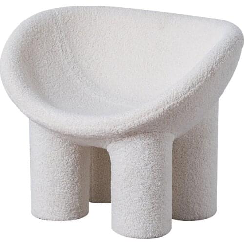 Nordic designer elephant thick leg chair Bed breakfast single sofa lazy man creative outdoor lamb chair comfy chair furniture