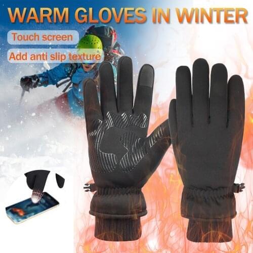 Waterproof Winter Warm Gloves Windproof Outdoor Gloves Thicken Warm Mittens Touch Screen Gloves Unisex Men Sports Cycling Glove