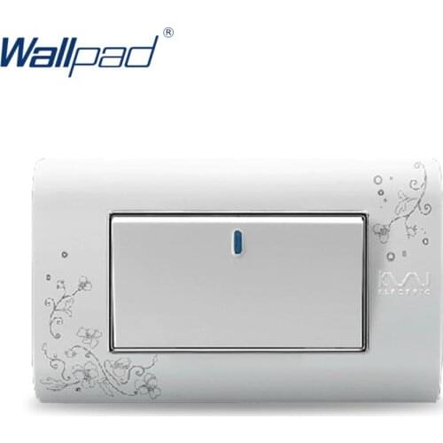 1 Gang 2 Way Wallpad Luxury Wall Switch Panel Light Switch Push Button Switch C30-118 110~250V