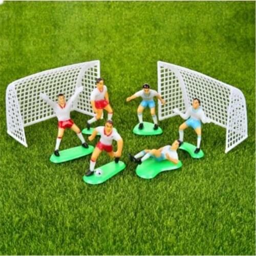 1 Set Football Game Cake Topper Birthday Cake Kids Doll Toy Home Decor Soccer Baking Cupcake Party Supplies For Cake Decoration