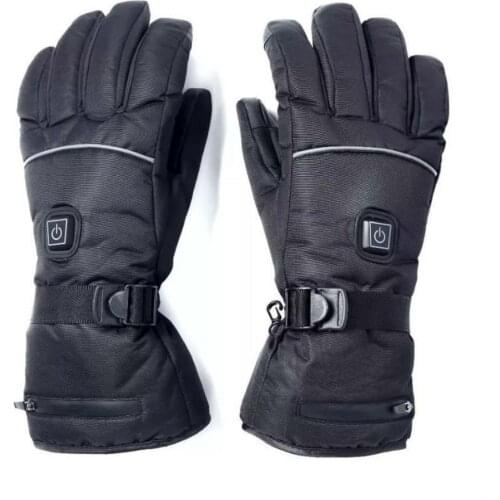 1 pair of electric heating gloves with batteries Heated Thermal Gloves for men and women five fingers winter hand warmer ski glo