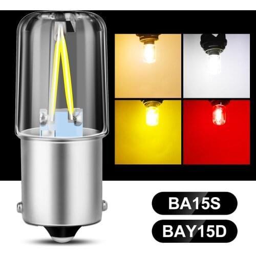 1pcs BAY15D 1157 P21/5W Led Bulb 1156 P21W BA15S Led Car Tail Brake Bulb Auto Turn Signal Lamp Stop Brake Lamp DC 12V Reversing