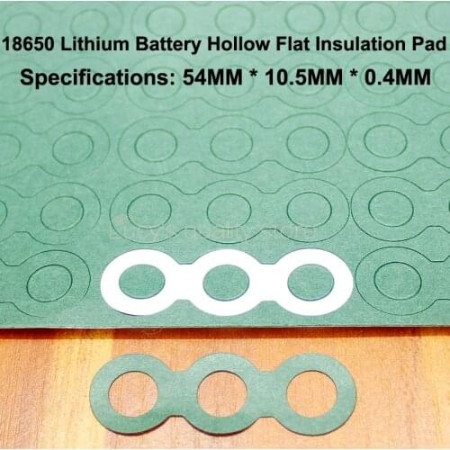100pcs/lot 18650 Battery Pack Insulation Gasket Meson 3S Hollow Positive Surface Pad Insulation Gasket