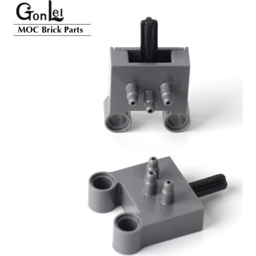 2Pcs/lot High-Tech Pneumatics Series 47223 Pneumatic Switch with Pin Holes 4694bc01 MOC Building Block Bricks Parts DIY Toys