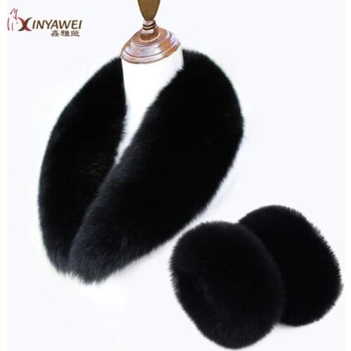 2019 womens coats real fox fur collar women winter racoon fur collar parka real fur large scarf fashion scarf shawl