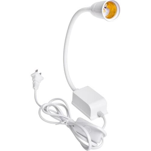 360 Degrees Flexible E27 Socket Lamp Holder with Strong magnetic base For Sewing Machine Desk Light LED Plant Grow Bulbs Base