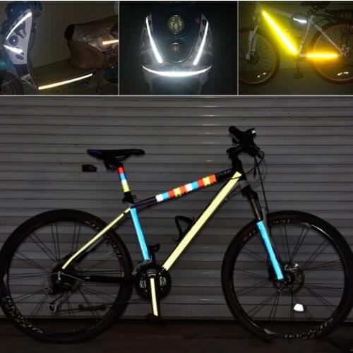 5cmx10m/Roll Adhesive Reflective Tape For Bike Safety White Red Yellow Blue Car Accessories