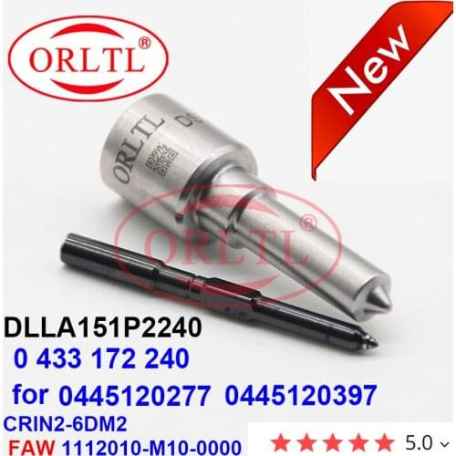 ORLTL Auto Fuel Injector Nozzle DLLA151P2240 0 433 172 240 for FAW 0445120270 0445120397 0445 120 277 0 445 120 397