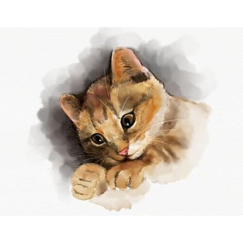 GATYZTORY 40x50cm Framed Painting By Numbers Kits Butterflies and Cats Oil Picture By Number Handmade Color On Canvas