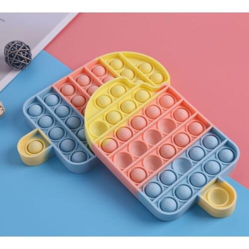 Fidget Reliver Stress Toys Rainbow Push It Bubble Antistress Toys Adult Children Sensory Toy To Relieve Autism Dropshipping