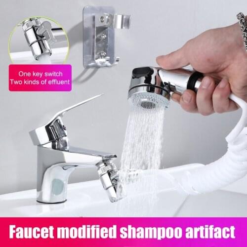 1 Set ABS Copper Hand Shower Faucet Nozzle Bathroom Supplies Quick Connect Sink Hose Sprayer Set For Hair Washing Bath