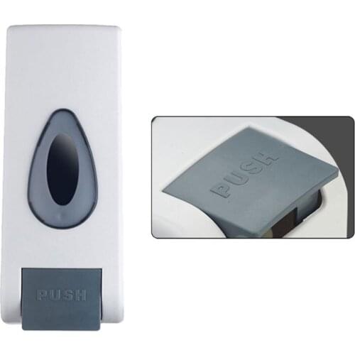 Wall-mounted Manual Push Soap Dispenser Hand Sanitizer Shampoo Container Home E7CB