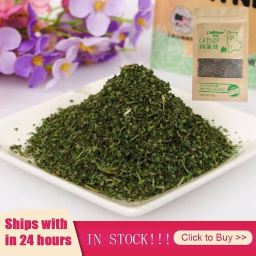 1pcs Natural Premium Catnip Menthol Organic Funny Cat Toys 10g Flavor 100% Cattle Grass Snacks Catnip Pet Supplies Kitten Cat