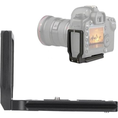 Aluminum Alloy Quick Release Plate Hand L Shape Bracket Accessory for Canon EOS 5D Mark II Mark III 750D 760D RRS QR L plate