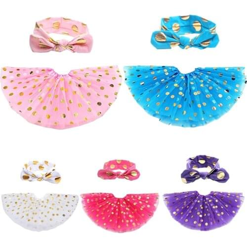 1/2pcs Fashion Girls Sequin Puff Skirt Baby Princess Polka Dot Dance Skirt 3-8 Years Old
