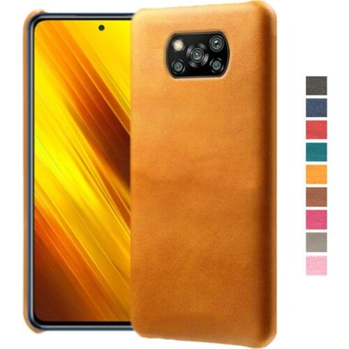 Luxury Vegan PU Leather Cover For Xiaomi Mi Poco X3 NFC Capa Wearable Slim Coque For Xiomi Mi POCO X 3 Nfc 6.67" 2020 Case Funda