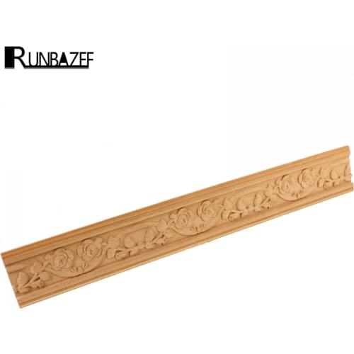 RUNBAZEF New Woodcarving Decal Wood Engrave Onlay Applique Craft Vintage Home Decor Wedding Decoration Accessories Elegant Gifts