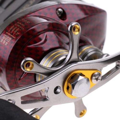 17+1BB Baitcasting Fishing Reel 6.3:1 Gear Right Hand Saltwater Casting Reel, Magnetic and Centrifugal Brake System