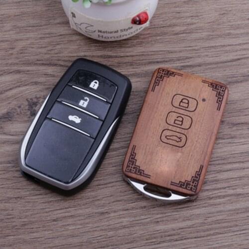 Sandalwood modified Car Key Case Remote Fob Protector Smart key cas FOB case (case only) For Toyota Corolla