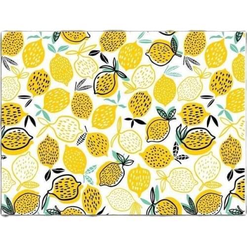 Glass Cutting Board Lemon Print Looking Glass Cutting Board Antibakrel design Kitchen Cutting Deck 20X30 Cm