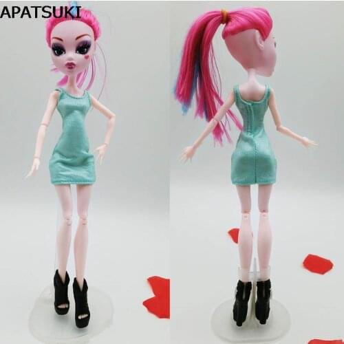 Light Green Clothes For Monster High Dolls Dress Party Dress Summer Dresses Vestidos One Piece Dresses For Monster Doll