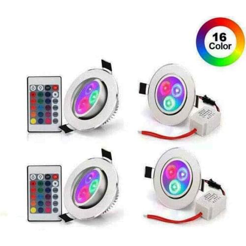 LED dimmable ceiling spotlight downlight 1W-5W RGB remote control indoor bar counter dining room living room decorative lighting