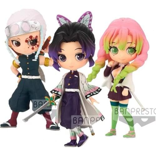 In Stock Original Kimetsu no Yaiba figure Kochou Shinobu Kanroji Mitsuri PVC Action Figure Model Figurals