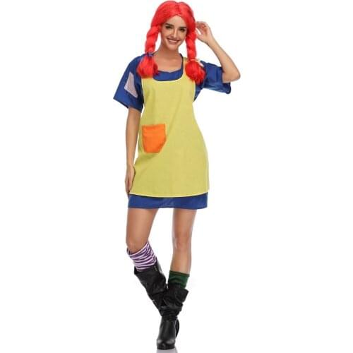 Adult women halloween perform clothing carnival festival circus clown fashion dress cosplay show clothes party fanny costume