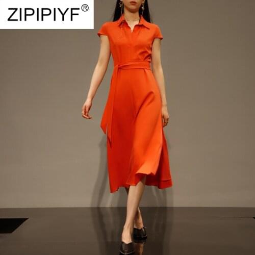 Woman Dress Deep Sexy A-line Solid Color Elegant Casual Half Sleeve Maxi Dresses for Summer Vestidos c176