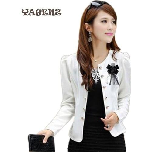 2019 spring short design womens spring and summer plus size clothing outerwear long-sleeve slim women coat the jacket