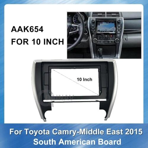 10 Inch Car DVD Player Frame For Toyota Camry 2015 Panel Dashboard ABS Plastic Installation
