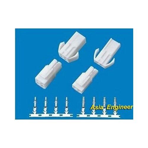 10 Sets of 4 Way JST EL-4P Series Multipole Connectors