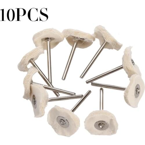 10PCs 25mm Dremel Accessories Rotary Tools Set rotary brush Polishing Pad Buffing Wheel Brushes grinder Dremel Roary drill brush