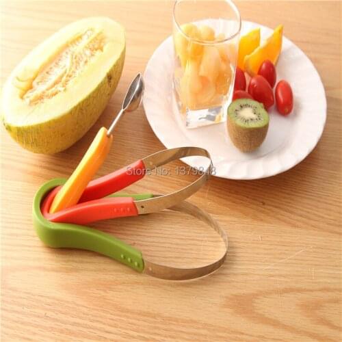 3PCS/SET SCOOPS MELON BALLER & FRUIT SCOOPS SET Creative stainless steel fruit slicer Dig pulp separator